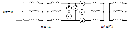 三相变压器短路试验原理图