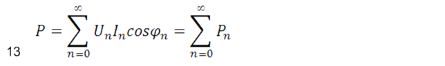 非正弦电路有功功率盘算公式