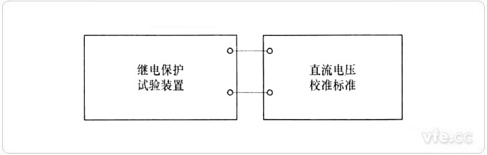 直流电压校准接线示意图